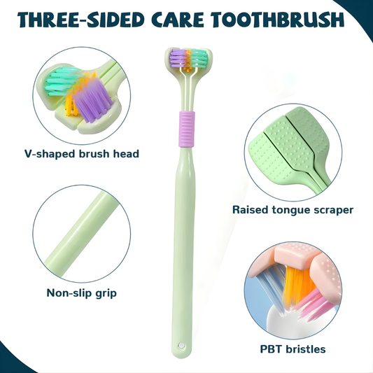 Three-Sided Toothbrush – 360° Deep Cleaning Tooth Brush
